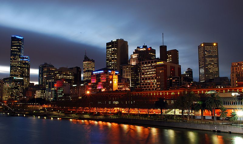 Melbourne from Southbank Bridge