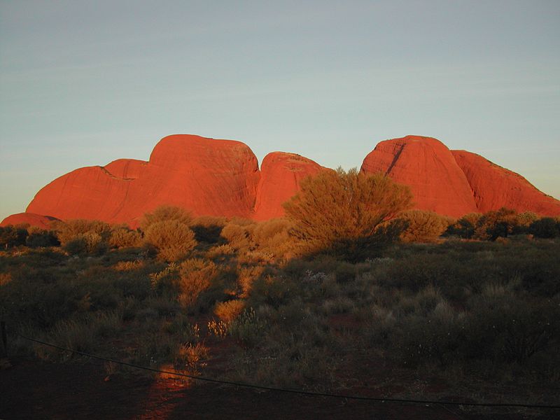 Kata Tjuta in evening
light