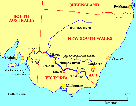 Murray River map