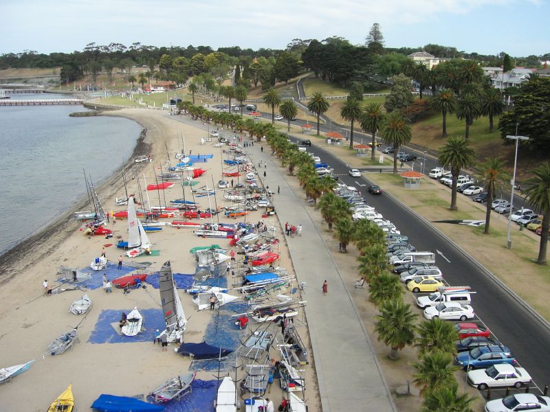 Geelong shore with boats